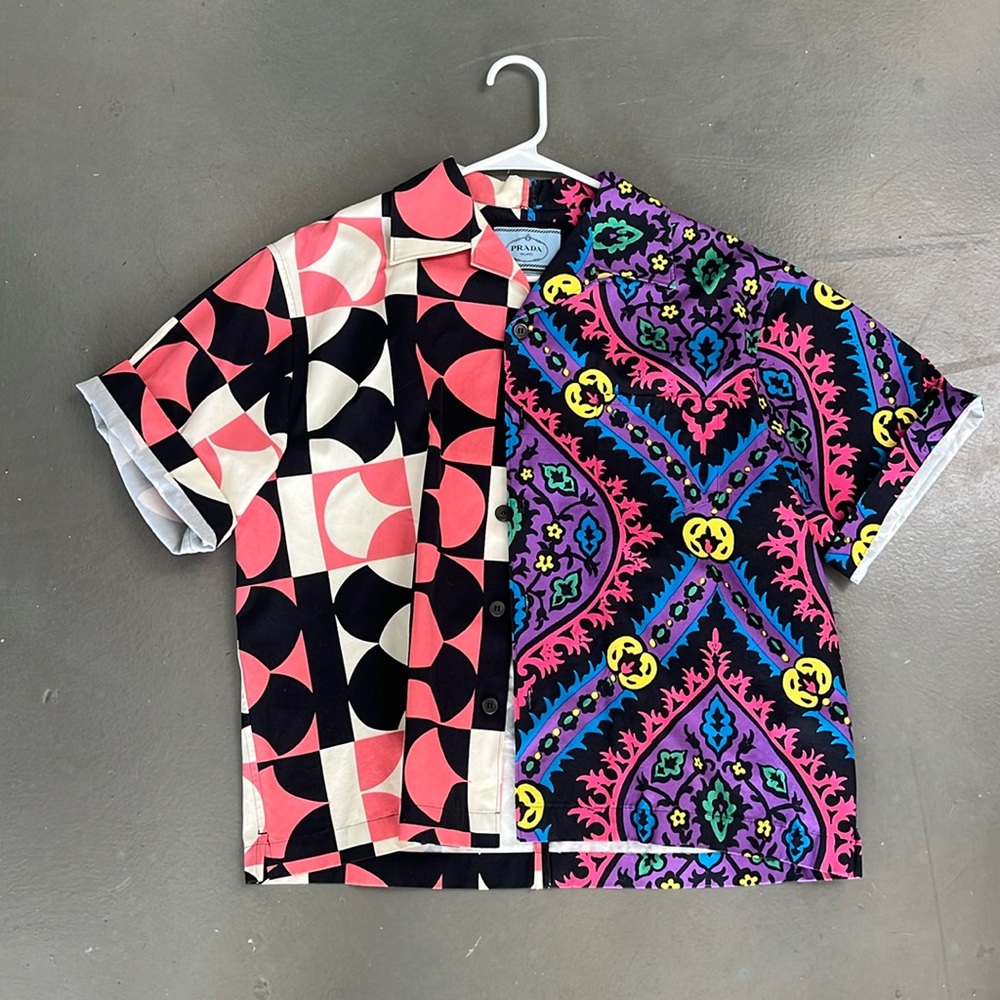 Prada men’s button down short sleeve great condition